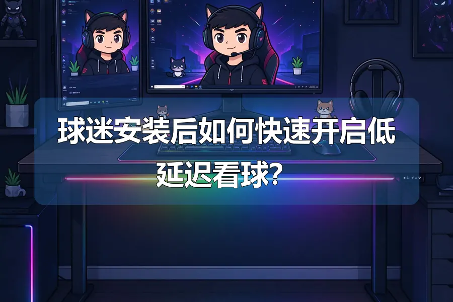 球迷安装后如何快速开启低延迟看球？